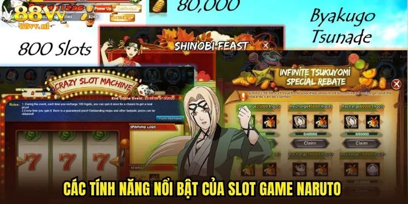 Các tính năng nổi bật của slot game Naruto